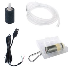 USB 폭기 펌프 작은 휴대용 울트라 조용한 수족관 산소 공기 펌프 침묵 공기 펌프 휴대용 미니 USB 공기 펌프 물고기 탱크 w|공기 펌프 & 액세서리|, 단일, 1개