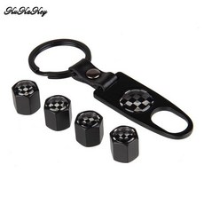 1pcs 자동차 키 체인 4pcs 오토바이 자전거 어 휠 밸브 모자 벤츠 메르세데스 스타일링 뷰익에 대 한, 1개