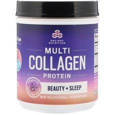 Dr. Axe Ancient Nutrition Multi Collagen Protein Beauty + Sleep Calming Natural Lavender 1.17 lbs (535 g), 1개, 상세내용참조