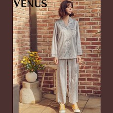 [비너스 애플아울렛] 기분전환 선물용 사계절 실크 여성 파자마세트 잠옷상하의 VPA4315W