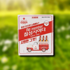 칠성사이다 레트로 우드 패키지 330ml 톡쏘는, 12개