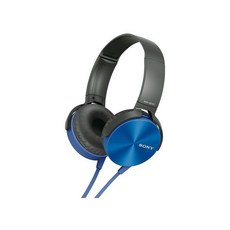 소니 SONY 헤드폰 MDR-XB450 : 밀폐형 접이식 블루 MDR-XB450 L