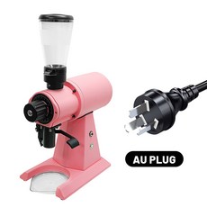 전문 소형 에스프레소 커피 연마기 EK 후퍼 자동 가정용 주방 상업용 그라인딩 도구 플랫 버 콩 98mm, Pink color AU plug, 1개
