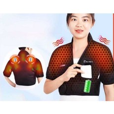 DnomaDic 발열조끼 온열조끼 온열 낚시 골프 열선 어깨
