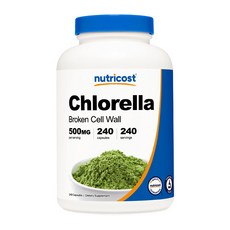 뉴트리코스트 클로렐라 500MG Veggie Capsules 240정, 1개