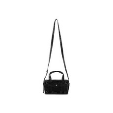 국내매장판 마뗑킴 크로스백 GLOSSY LOGO SPORTY MINI DUFFEL BAG IN BLACK