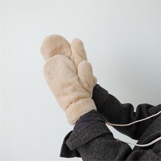 밍크퍼벙어리장갑