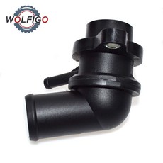 Wolfigo 엔진 냉각수 서모 스탯 하우징 96282726 96407677 am74394661 시보레 aveo 폰티악 g3 웨이브 대우 라노스 용 enp2905|온도 조절 장, 1개, 단일, 단일
