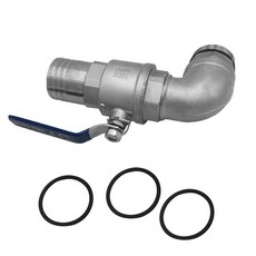 JC 오일 드럼 밸브 누출 방지 유형 316 투피스 밸브 90도 58mm 콘센트, 1개