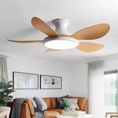 천장 실링팬 52Inch 5팬 선풍기 조명겸용 샹들리에, 100W 52인치 화이트