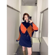  싱어게인3 10화 탑 자가드 앙고라 싱어게인 68호 호 니트 화  상품 이미지
