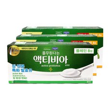 다논 액티비아 요거트 딸기 복숭아 플레인 혼합 24입