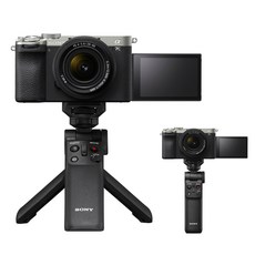 소니 미러리스 A7C2 (본체+SEL2860 렌즈)+GP-VPT2BT 블루투스 그립/A7CM2/공식대리점, 실버+블랙