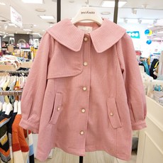 페리미츠핑크체크코트