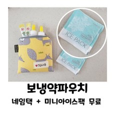 네임무료 보냉약파우치 유치원 어린이집준비물 생일답례품 졸업 입학 수료 어린이날선물 단체선물, 그레이펭귄