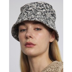 언더컨트롤스튜디오 언더컨트롤 스튜디오 벙거지 모자 골드 클립 자가드 혼방 클래식 무늬 여성 버킷햇 그레이 PLAIN BUCKET / SMOG JACQUARD GRAY 135518