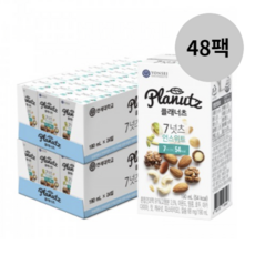 플래너츠 7넛츠 언스위트 두유, 190ml, 48개