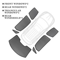 해외 구매대행 안내 차량 Honda CIVIC X 20152020 용 후면 사이드 윈도우 선 쉐이드 바이저 자동차 액세서리 앞 유리 메쉬 커튼 유의 사항