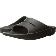 OOFOS 여성용 Ooahh 슬라이드 운동 용 샌들 블랙 M4 / W5 UK (38 EU)