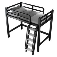 벙커침대 철제벙커 침대 성인용 학생용 공간활용, 6. 하얀/길이2M 1500x2000mm