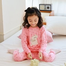 삐삐롱 [삐삐롱23FW]블룸캣 에코모달양면 9부 상하세트