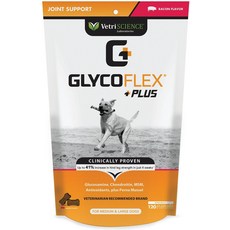 VetriScience GlycoFlex Plus 베이컨 맛 츄잉 중형견용 관절 보조제