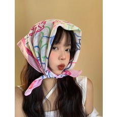 전참시 현아 두건 모자 머리 스카프 보냇 레이스 스카프 반다나 여름 298회