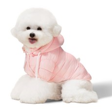 네오핏 반려동물 소프트 구름 강아지 패딩 겨울옷, 소프트핑크
