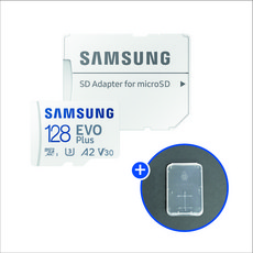 삼성전자 마이크로SD카드 EVO PLUS MB-MC128KA/KR + SD카드 케이스, 128GB+SD카드 케이스