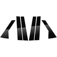 차량 도어 윈도우 필러 트림 랜드로버 레인지로버 스포츠 L494 2014 2015 2016 2017 2019-2022 6Pcs 포스트 커버 스티커