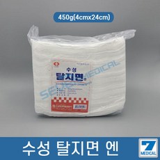 [세븐메디컬] 수성 탈지면 450g 4cm X 24cm 코튼 긴솜 화장솜 절단솜, 10개, 1개입 - 탈지면450g