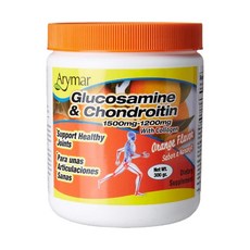 Arymar Glucosamine Chondroitin 글루코사민 콘드로이틴 파우더 분말 오렌지 맛 300g, 1개