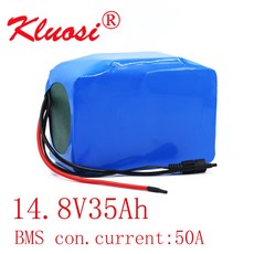 KLUOSI 4S10P 16.8V 35Ah 600 와트 14.4V 14.8V 리튬 배터리 팩 인버터 스마트 로봇 고전력 장비 용 50A BMS 포함|배터리 팩|, 1개, 단일, 단일