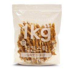 테비 사사미 1kg 대용량 강아지간식, 치킨스틱, 1개 - 테비사사미