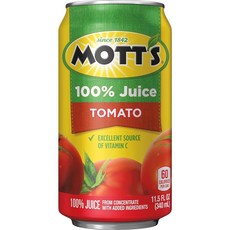 Mott's 100% 토마토 주스 300ml(11.5액량 온스) 캔 24개, Mott's 100% 토마토 주스, 300ml(11.5, 300ml