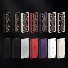 WEIKAV D75 무선 기계식 게이밍 키보드 하우스 키축키캡미포함 4000mAh gasket구조 FR4정위판 1600만색RGB램프, 블랙-양극