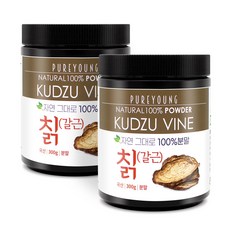 퓨어영 국산 칡 분말 300g 갈근 가루, {국내산}칡{갈근}분말300gx2통, 2개