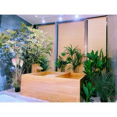 스파욕조 야외 온천탕 목욕통 반신욕기 이동식 홈 자쿠지 사우나 노천탕, 1500x700x600 수입 오크, 1개