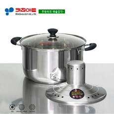 키친아트 클린 스테인레스 스팀빨래솥34CM, 본상품선택, 1개