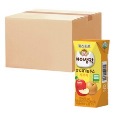 파스퇴르아이생각100%유기농주스사과배125ml 24입, 24개, 125ml - 파스퇴르아이생각