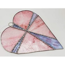 손수 만든 다채로운 유리 크로스 심장 사랑 문자 부활절 Suncatcher 장식, 본상품