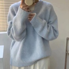 에스라이프 여리핏 기본 라운드 니트티 7컬러