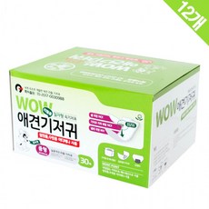 30매 중형(21cm) 12팩 속기저귀 리필용 일자형, 12개