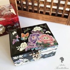 명품 나전칠기 장인자개함 자개 보석함 문화재 기능인 명품작 로제블랑