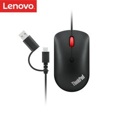 ThinkPad USB-C Wired Compact Mouse 레노버 유선 마우스 4Y51D20850, 단품, 단품