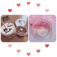 비스킷 DIY 포밍 후카 세트 수제 비브라토 슬라임, 초콜릿 베어 비스킷 2 세트개