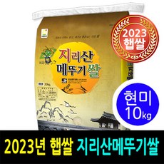 [ 23년 남원햅쌀 ] [더조은쌀] 남원지리산메뚜기쌀 현미10kg / 우리농산물 남원정통쌀 당일도정 박스포장 / 남원직송, 10kg(1개입), 1개