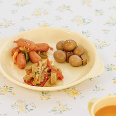 에디슨 에코젠 논슬립 양손컵 + 플레이트, 1세트