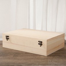 선반 뚜껑이 오래 플립 대형 장인 보관함 수납 직사각형 보관 원목 내구성 가정용 소나무 지속되는 나무 있는 정리정돈 정리, B