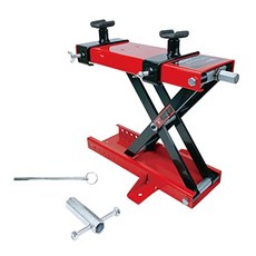 donext 오토바이 잭 자전거 리프트 리프트 잭 적재 용량 550kg(120.7lbs) 핸들 포함 빨간색, 1개